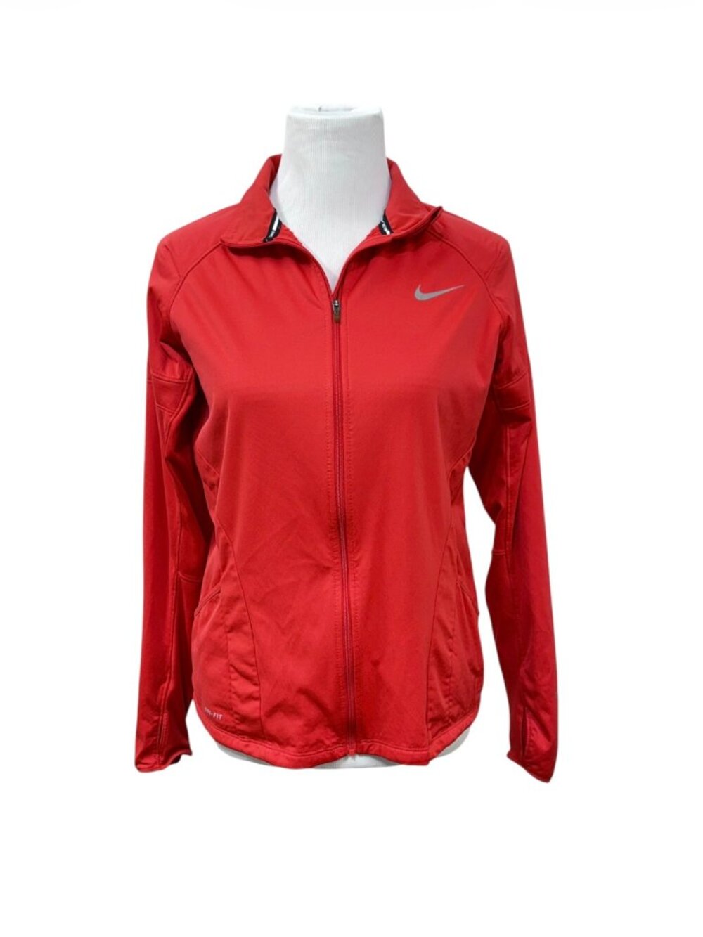 Nike Red Full Zip Thermal Dri FIT Running Jacket Women XL